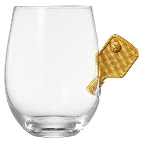 Pickleball Stemless Wine Glasses