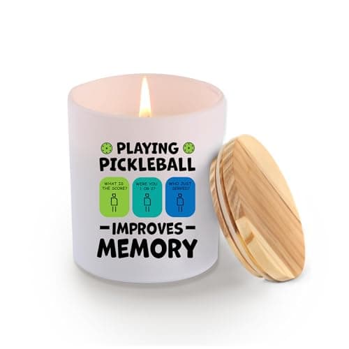 Loovelo Playing Pickleball Improves Memory Scented Candle (9.5 oz)