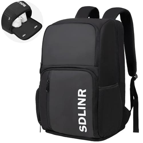 SDLINR Large Pickleball Bag Backpack Fits 4+ Paddles for