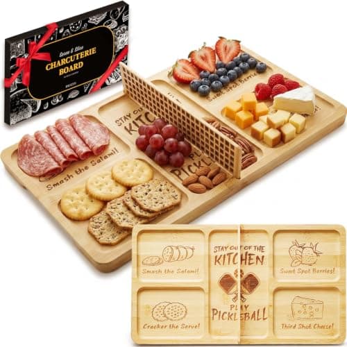 DWATAN Pickleball Court Charcuterie Board with Net