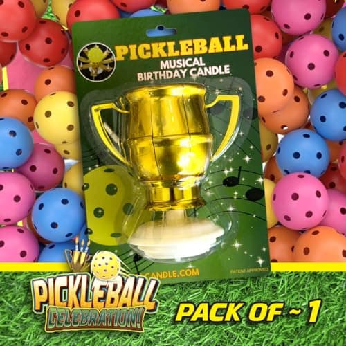 Pickleball Musical Birthday Candle