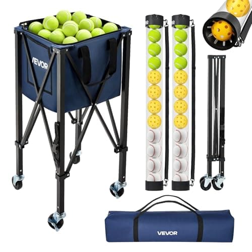 VEVOR 3-in-1 Pickleball Hopper with Pickup Tube