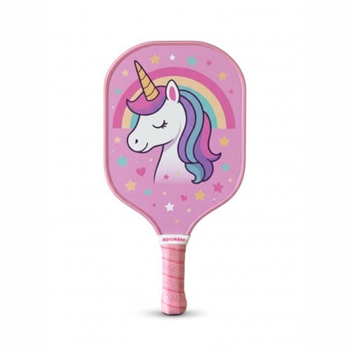 Kids Pickleball Paddle (Pink Unicorn) — pickleball gift