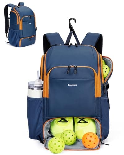 sportsnew Waterproof Pickleball Bag Men Women W/Shoe Compartment Fence — pickleball gift