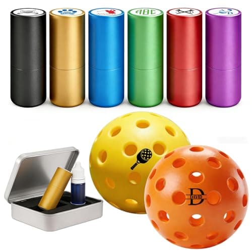WolunLi Personalized Pickleball Stamp (Letters, Logo, Initials or Monogram) — pickleball gift