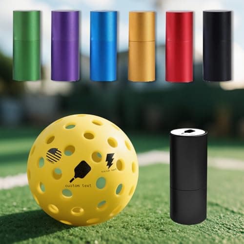 Personalized Pickleball Ball Stamp (5 Ink Colors, 25 Designs) — pickleball gift