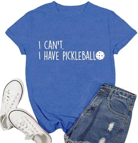 Ascrazy Womens Pickleball Shirt I Can't I Have Pickleball — pickleball gift