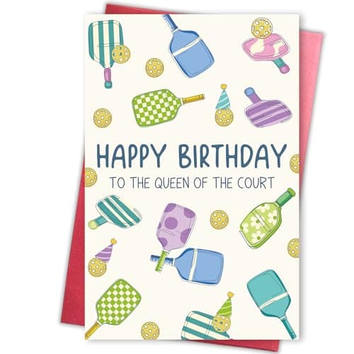 Gevinna Pickleball Birthday Card for Woman — pickleball gift