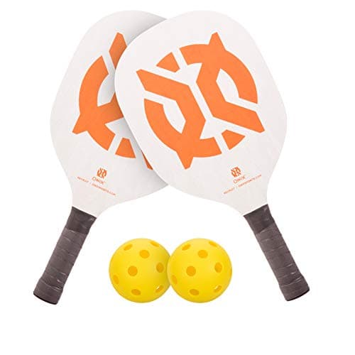 Recruit by ONIX Starter Set (2 Wood Paddles, 2 Balls) — pickleball gift