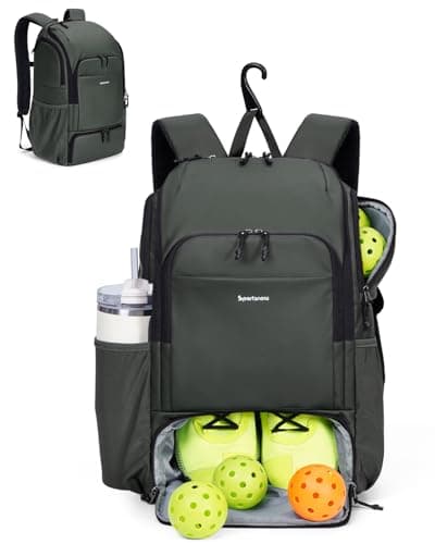 sportsnew Waterproof Pickleball Bag Men Women W/Shoe Compartment Fence — pickleball gift