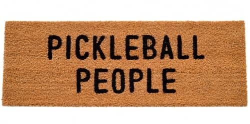 Wowser Pickleball People Coir Door Mat