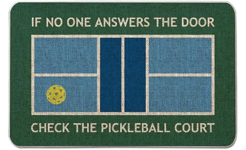 QIONG MENG Pickleball Door Mat Pickleball Gifts for Lovers — pickleball gift