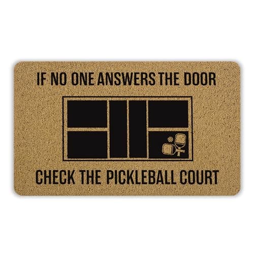 INDAJEDN Funny Pickleball Gifts Door Mat — pickleball gift